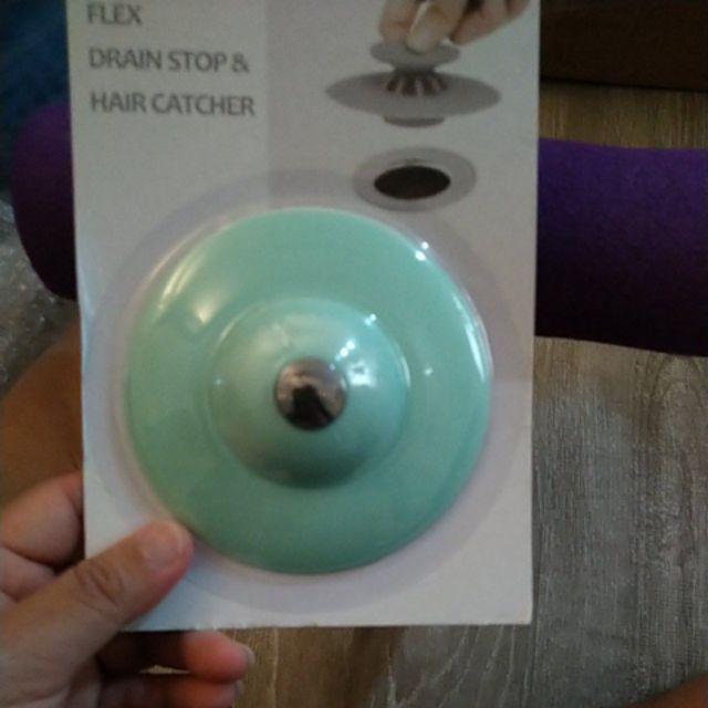 Penutup Penyumbat Lubang Wastafel / Flex Drain Stor N Hair Catcher