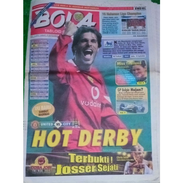 Tabloid BOLA, 9 September 2005
