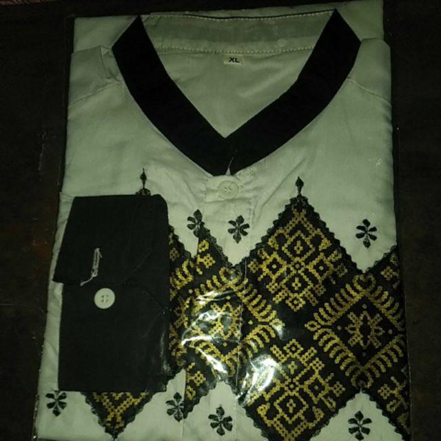 Kemeja Batik Lengan Panjang Kombinasi M L Xl Batik Pekalongan