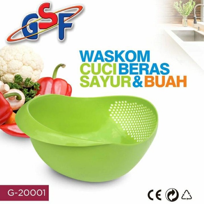 BASKOM CUCI BERAS SARINGAN BERAS TEMPAT CUCI BERAS / WASKOM CUCI BERAS / GSF G-20001 / GSF 20001