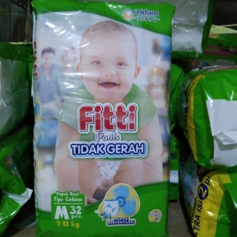 Fitti Pants M32 L28 XL26 Day + Night Popok Bayi Tipe Celana Ukuran M 32 L 28 XL 26 MURAH