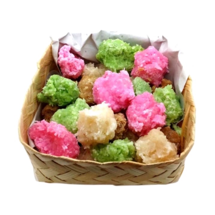 

Makanan manis geplak warna warni khas madiun