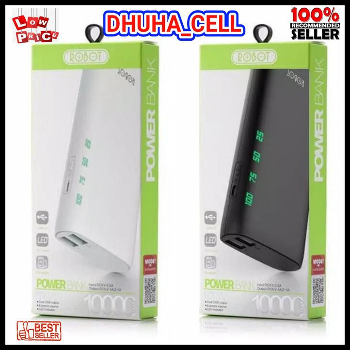 Free Ongkir Power Bank Robot Rt130 10000Mah / Powerbank Rt 130 10000 Mah Original