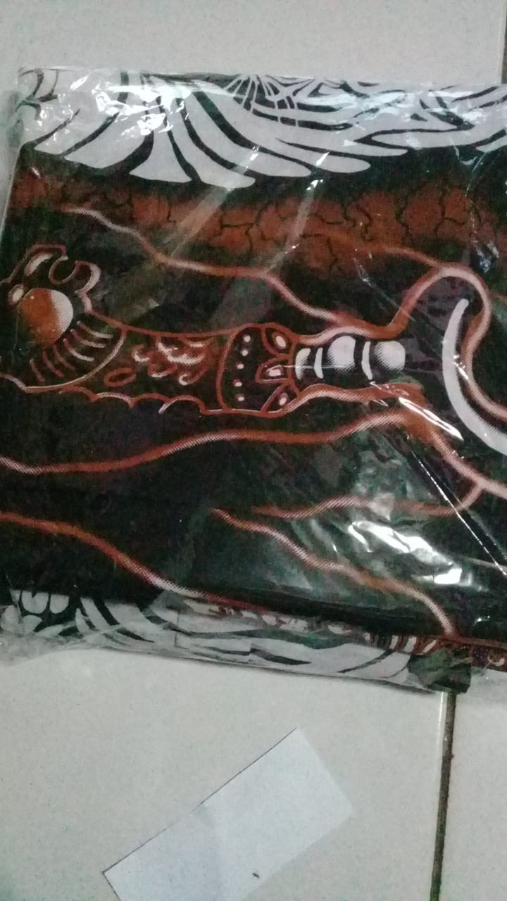 Batik Solo Modern Setelan Celana Sarung Dan Koko Full Furing Macan/maung Putih