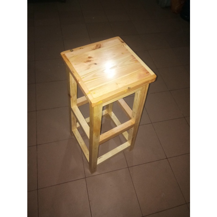 Kursi Kayu - Kursi Kayu Tinggi 75Cm