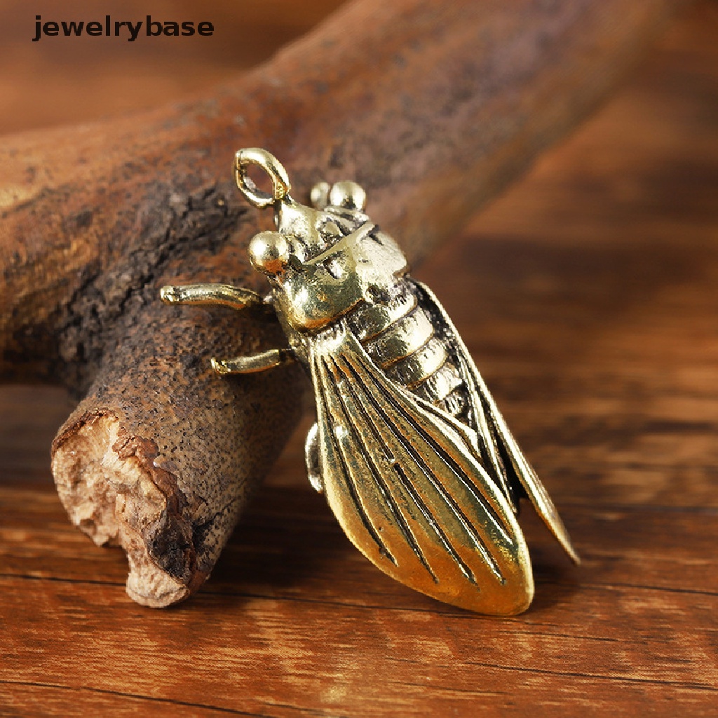 (jewelrybase) Gantungan Kunci Bentuk Cicada Casg Mini Bahan Kuningan Imitasi