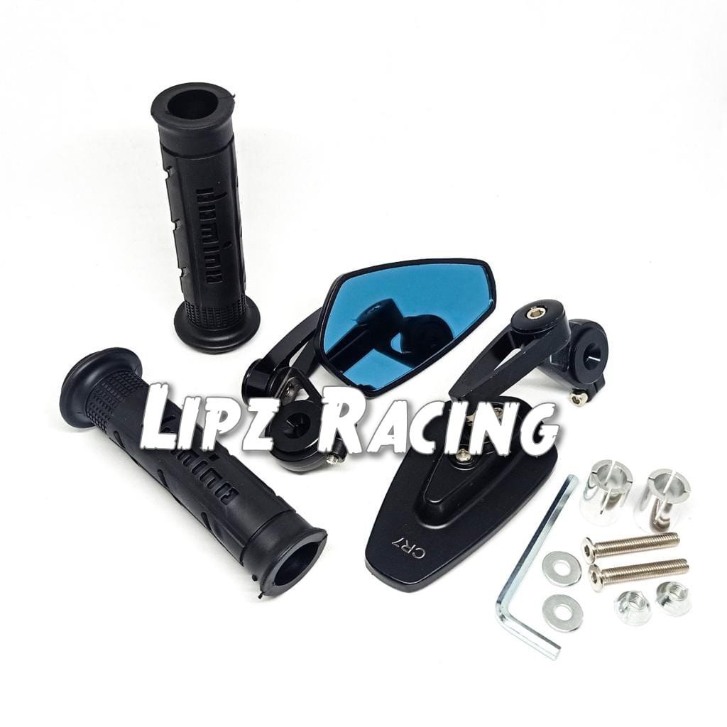 {PAKET 2IN1} SPION JALU BAR END]SPION JALU OVAL+HANDGRIP  SISIK UNIVERSAL