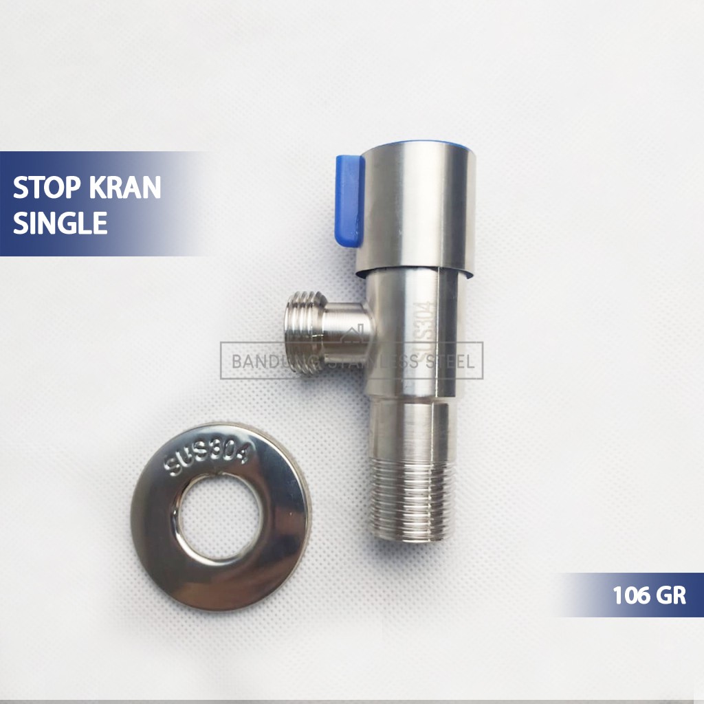 STOP KRAN SINGLE STAINLESS ANTI KARAT