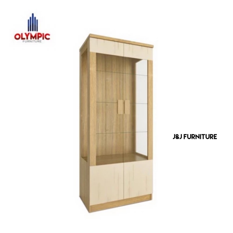 Lemari hias lemari pajangan cantik olympic