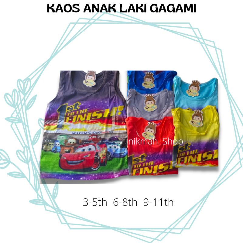 KAOS  ANAK LAKI LAKI IMPORT GAGAMI