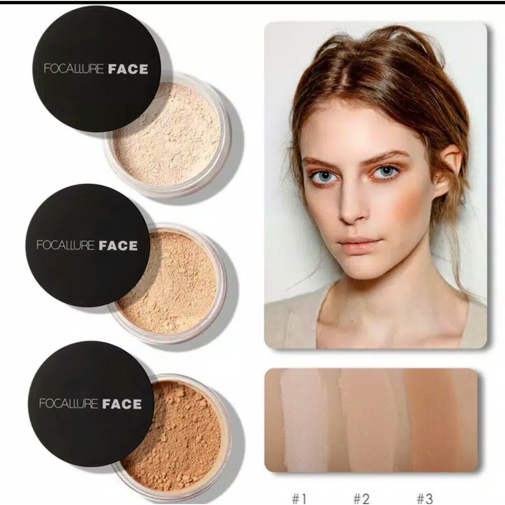 Focallure Super Fine Loose Powder Bedak Tabur Face Powder 3 Colours FA-15 FA15 FA 15