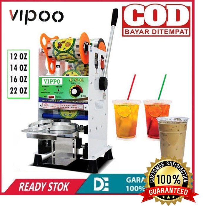 Mesin Cup Sealer/Pres Gelas Plastik Vipoo Sealing Machine 22oz