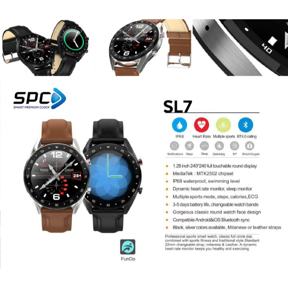 Smartwatch SPC SL7 Waterpoof, Suport android IOS Resmi