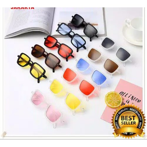 Kacamata Hitam Kaca Mata EG38 Pria Wanita Bahan Alloy Kacamata Matahari/Sunglasses