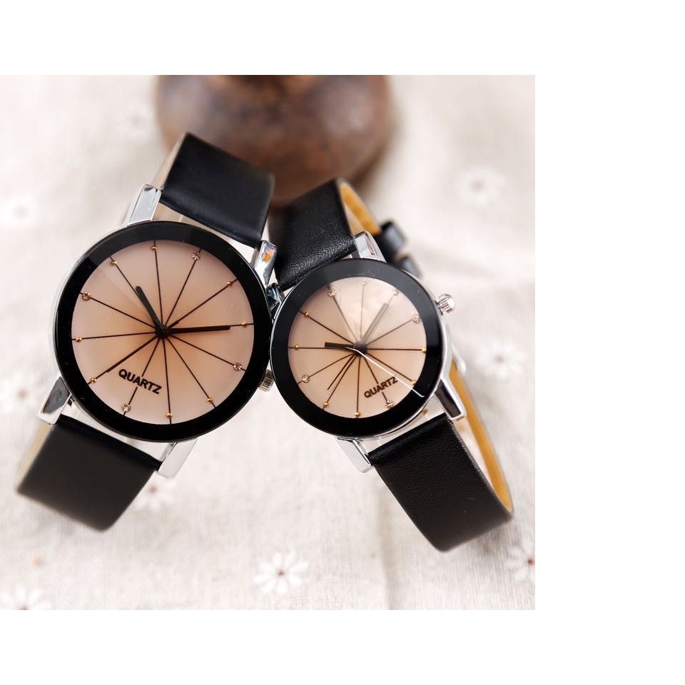 JAM TANGAN COUPLE PRIA / WANITA ANALOG TALI KULIT LEATHER PREMIUM QUARTZ ARLOJI VINTAGE IMPORT PREMIUM ANAK REMAJA DEWASACASUAL JF035