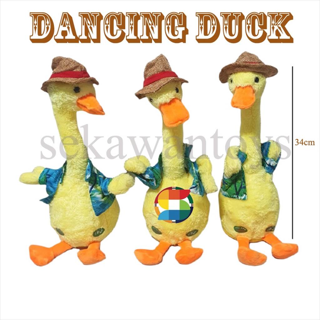 ( BISA COD )Mainan Boneka Joget/ Dancing Duck/ BebeK Joget/ Bebek Musik