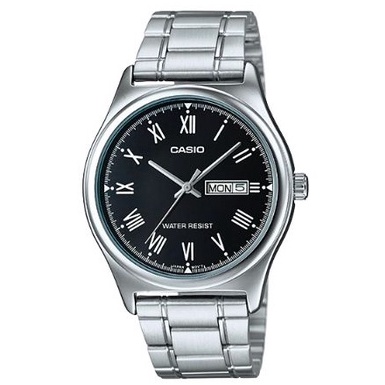 Casio Original MTP-V006D Stailess Series Hitam / Putih