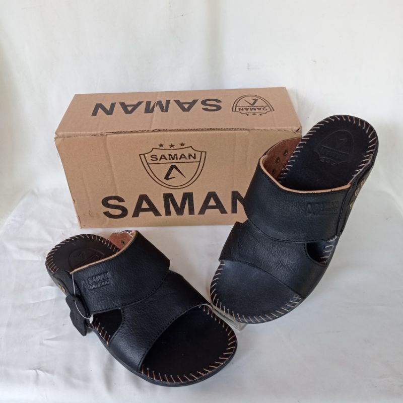 SAMAN SANDAL KULIT PRIA ORIGINAL