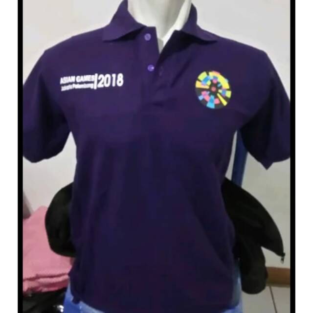 Kaos Big size 3XL - 7XL Baju Big Asian Games Polo shirt Asian Games Baju Kerah Kaos Asian Games