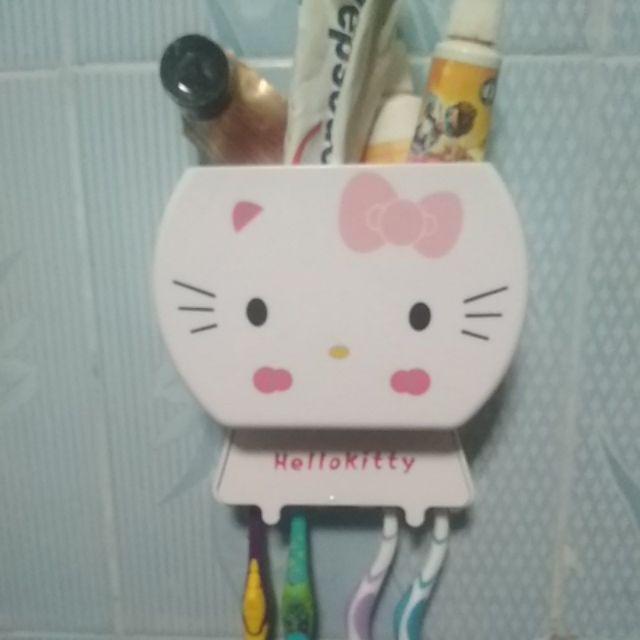 Tempat Sikat Gigi Odol Sisir Hello Kitty Multifungsi Toothbrush Holder