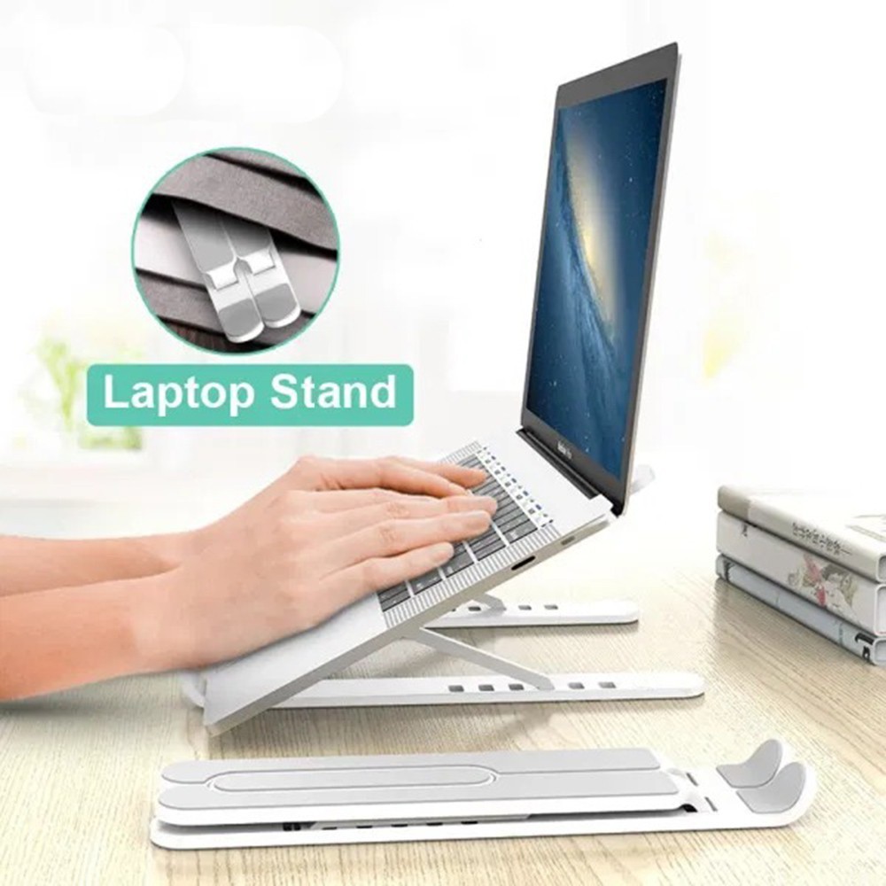 Stand Holder Laptop Lipat Portable Adjustable Anti Slip