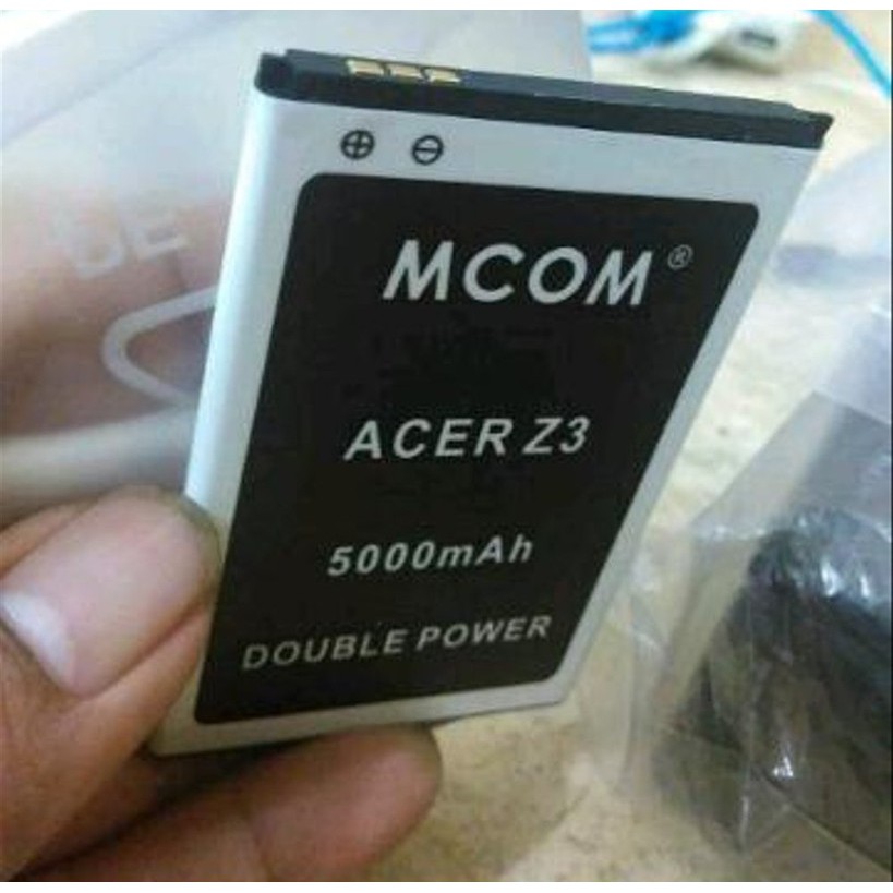 Battery Batre Baterai Double Power Mcom Acer Liquid AP32 Z130 Z3 Duo