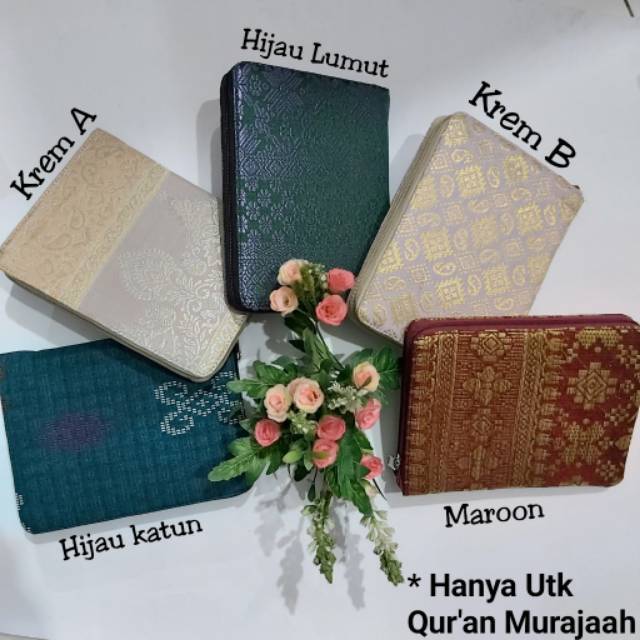 Jual SAMPUL saja - COVER ALQURAN SONGKET B6 13x18cm for man - SAMPUL AL