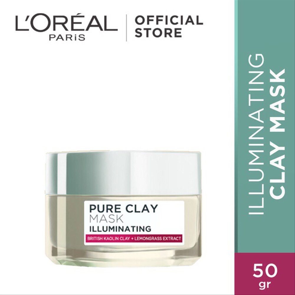 LOREAL PARIS PURE CLAY ILLUMINATING MASK - 50G