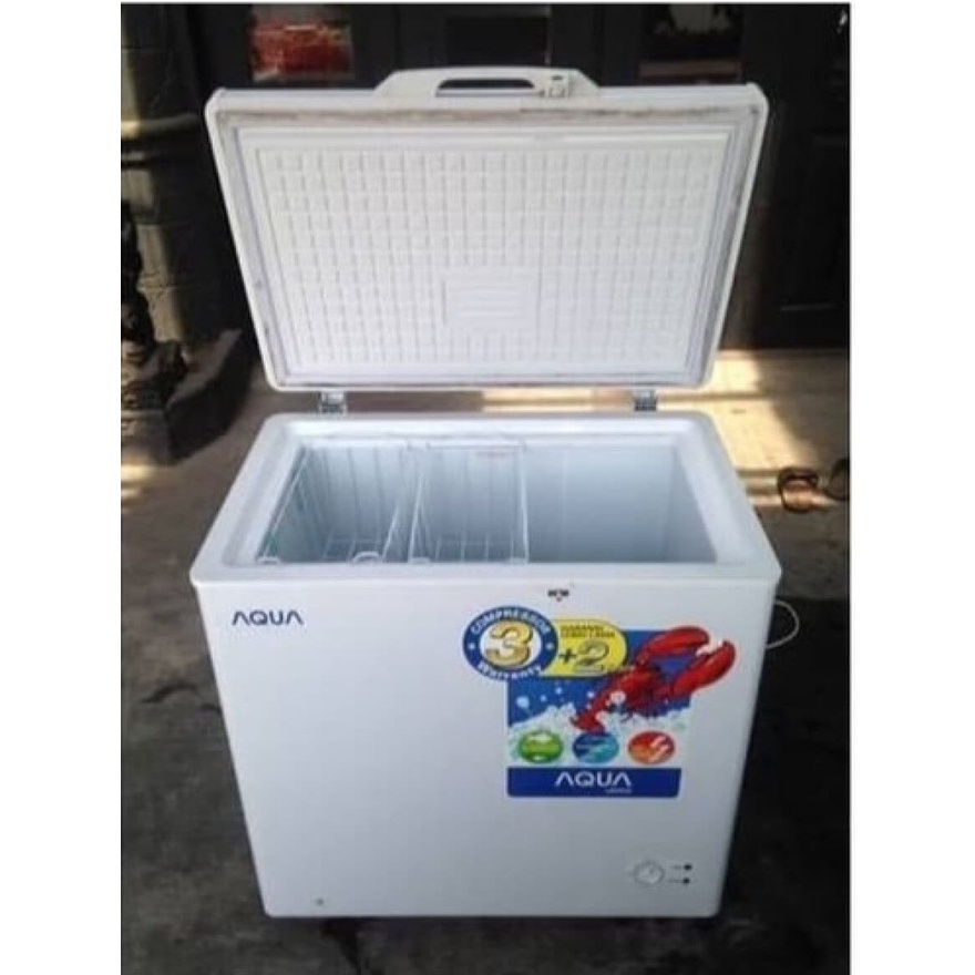 Freezer Aqua Japan AQF-150W dan AQF-160W Chest Freezer/Freezer Box Lemari Pembeku Makanan
