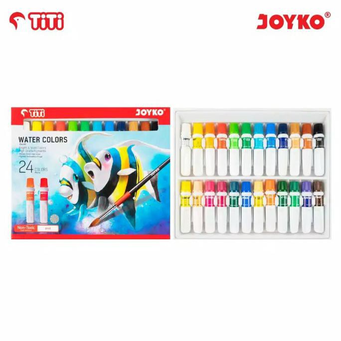 

COD WATER COLOR CAT AIR JOYKO TITI WAC-6ML-24 WARNA COLORS PERALATAN MELUKIS ART SET MENGGAMBAR