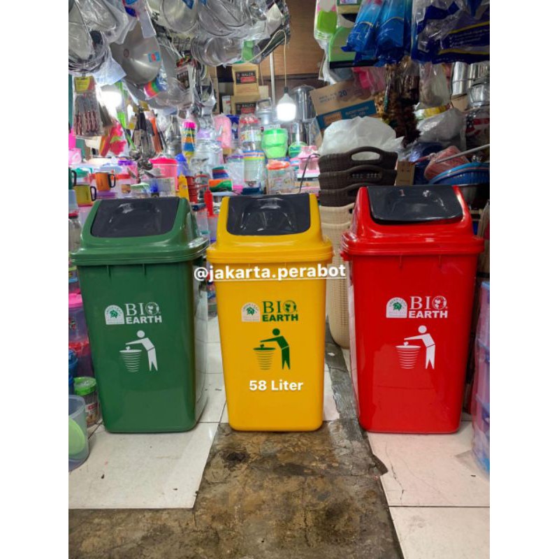 Green Leaf Tempat Sampah 58 Liter Bio Earth