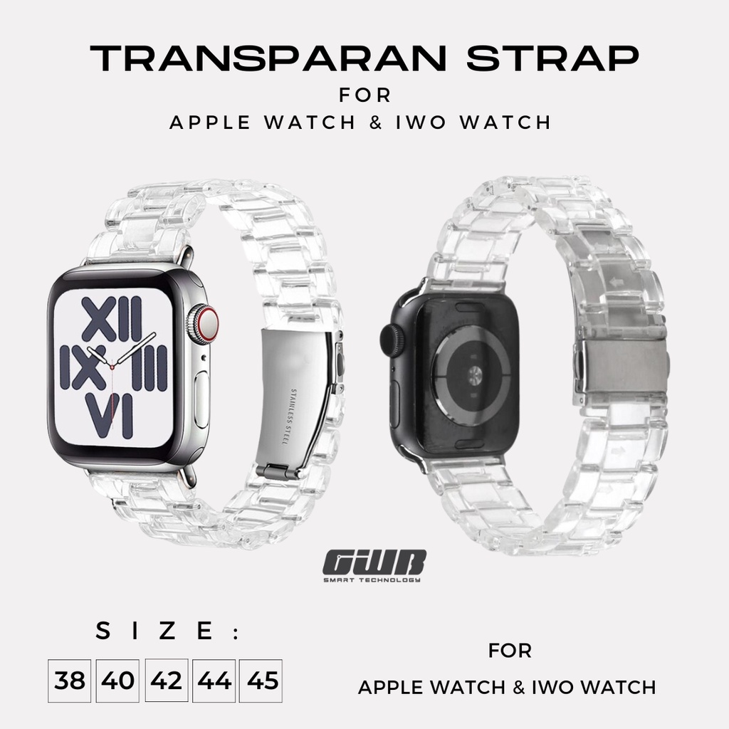 TRASPARAN STRAP 38/44 MM IWATCH HANYA STRAP