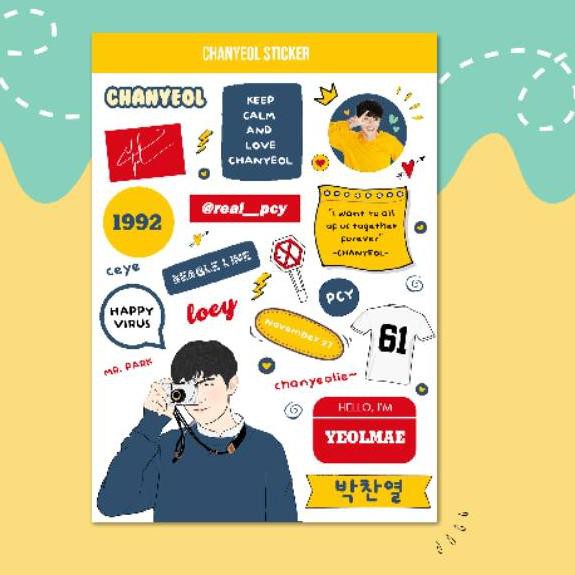 

[Star] EXO CHANYEOL STICKER SET