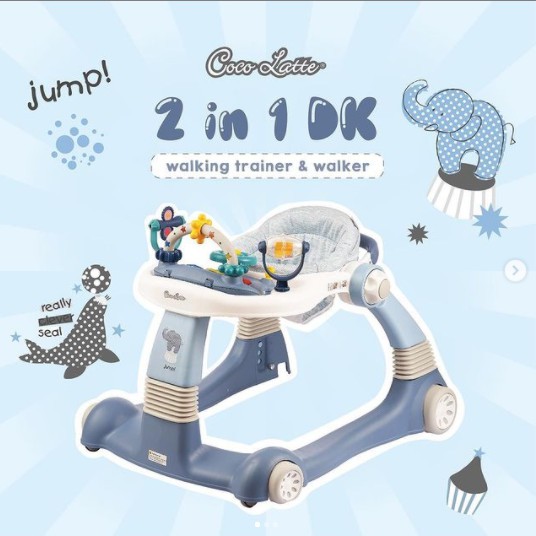 Makassar ! Cocolatte 2 in 1 Walking Trainer &amp; Walker Baby