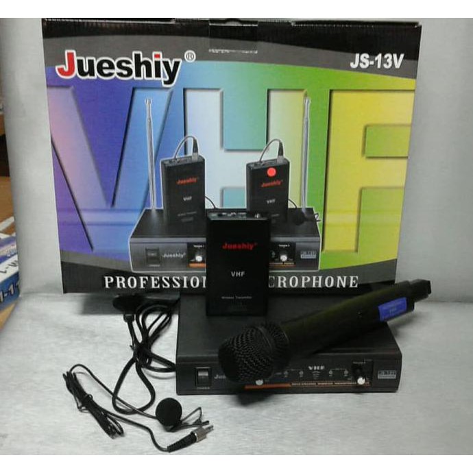 Super Mic Wireless Jueshiy Js-13V Pegang Jepit Sale