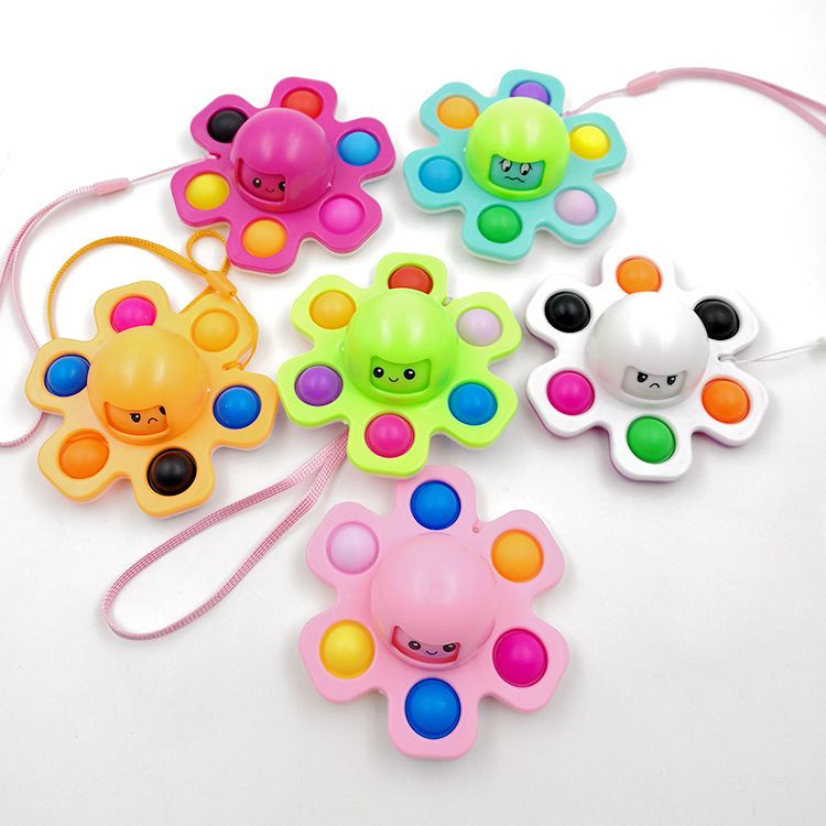 Mainan Anak SPINNER POP IT Fidget Pop it push viral Fingertip Spinner-3