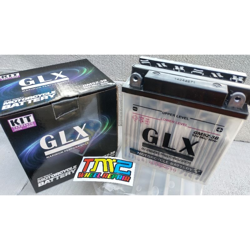 AKI MOTOR MERK GLX KODE GM5Z-3B 12V-7Ah