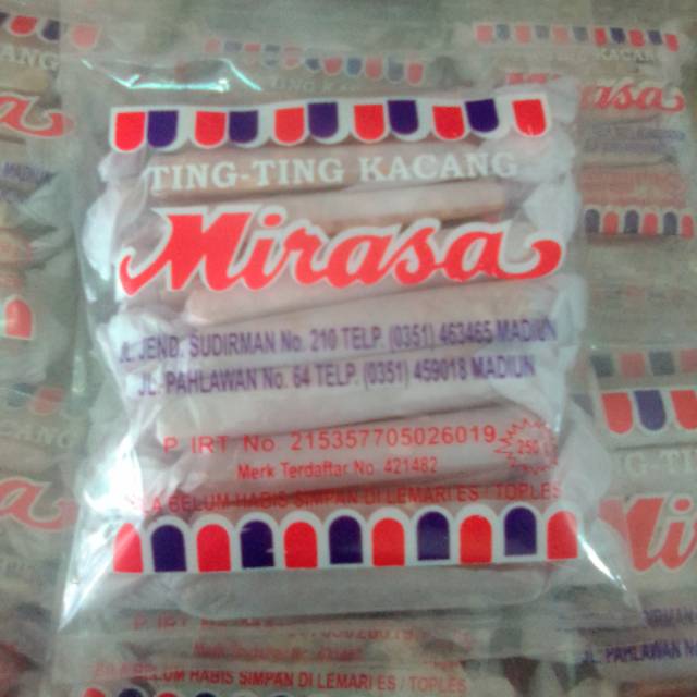 

Ting-Ting Kacang Mirasa 250 gram khas Madiun