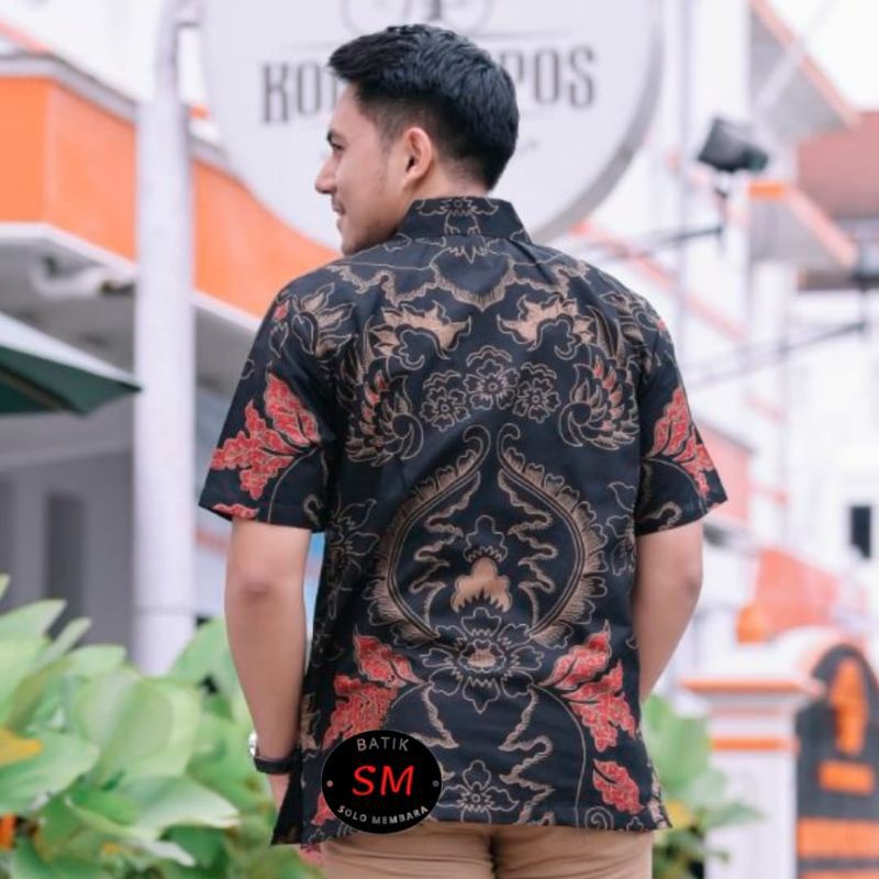 Kemeja batik pria terbaru / baju batik premium / batik cowok lengan pendek/ batik pria kekinian