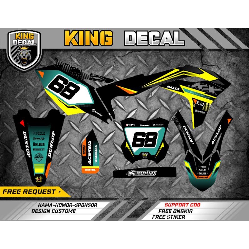 DECAL STICKER KX 250 DECAL KX 450 DECAL STICKER KXF 250 DECAL KXF 450