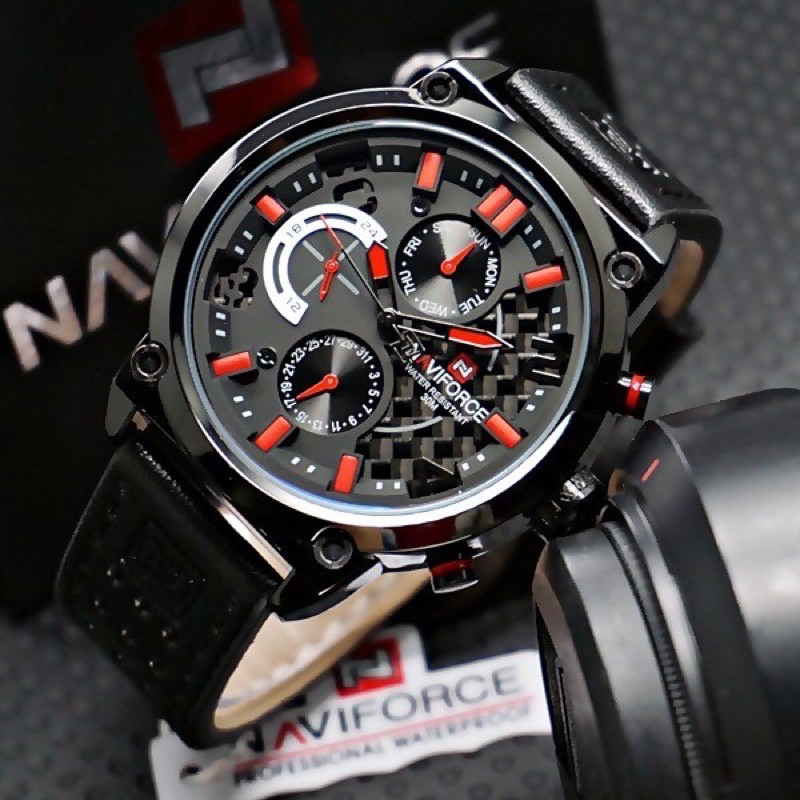 jam tangan pria naviforce 9068M