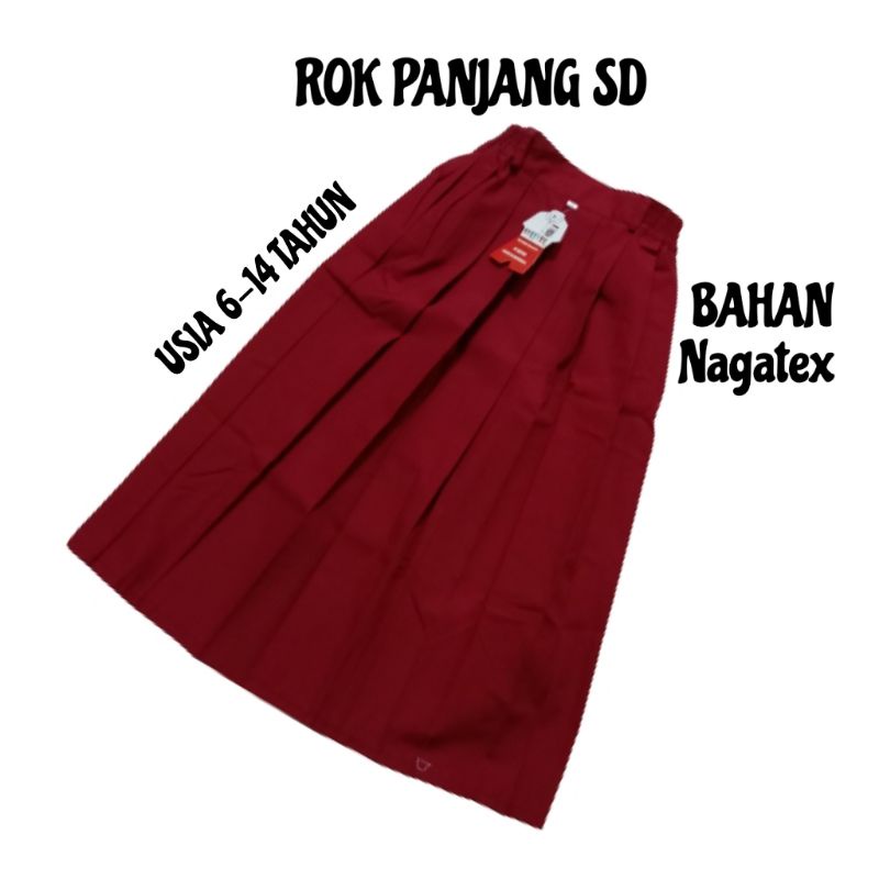 ROK REMPEL MERAH SD // SERAGAM SEKOLAH ANAK PEREMPUAN