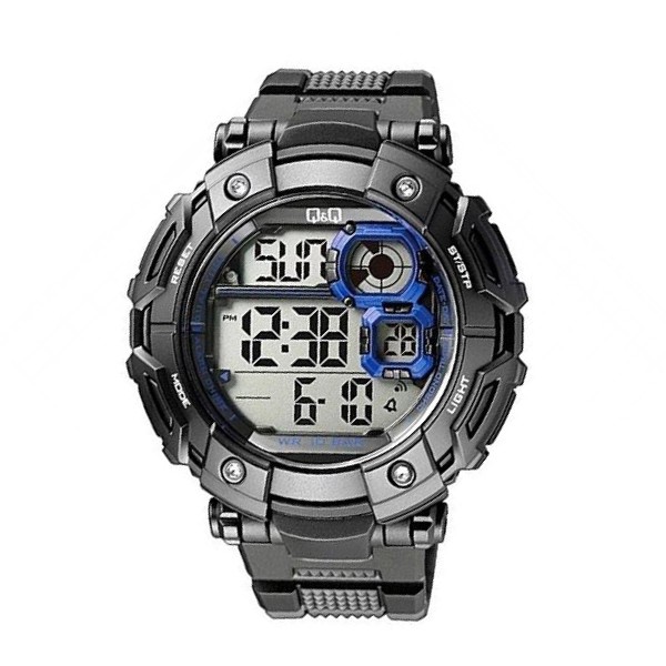 Jam Tangan Pria Casual Sporty Rubber Digital Original Q&amp;Q QnQ QQ M150 M150J Diameter Besar