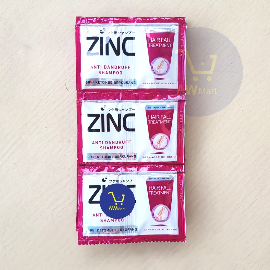 SHAMPOO ZINC SACHET 10 ML 1 RENTENG 12 SACHET 24 PCS - ALL VARIAN