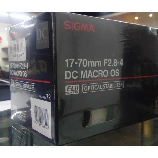 Lensa Sigma 17-70f.2.8 -4 DC Macro Os For Canon