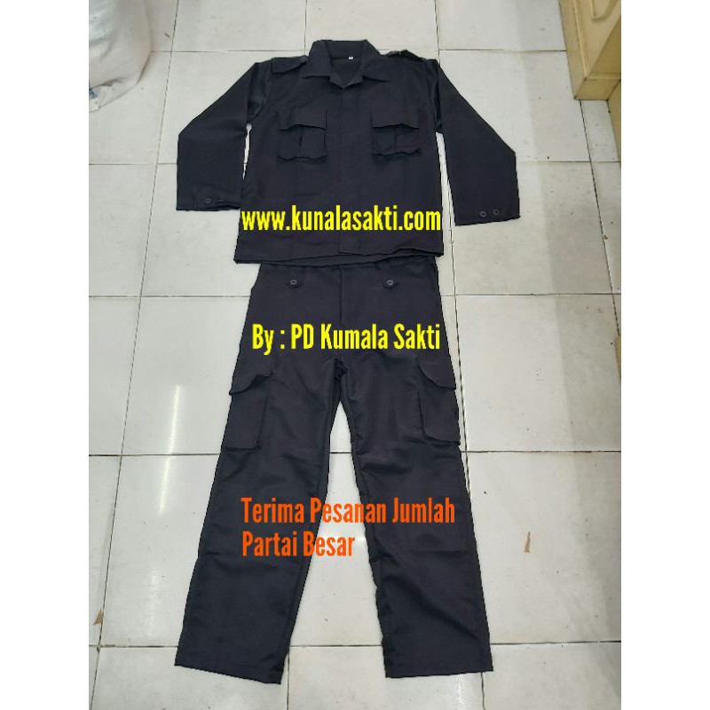 Seragam Security PDL Larici-Seragam Satpam-Rompi Security-Topi Security-Kaos Security-Gada Pratama