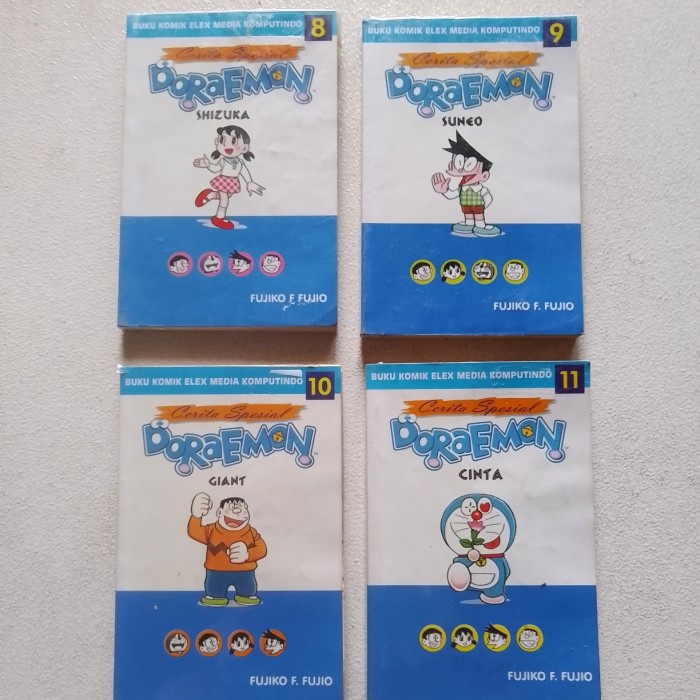 Buku Paket 4 Komik Cerita Spesial DORAEMON No.8,9,10&12 - Fujiko F.F.