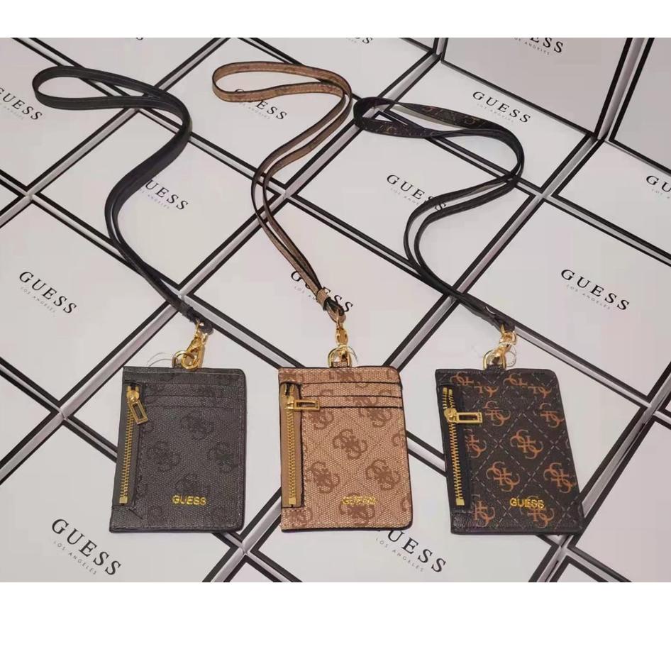 

LANGSUNG ATC.. STRAKE LEATHER GU355 LANYARD/NAME TAG/ID CARD HOLDER#5332