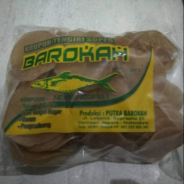 

Krupruk Tengiri Super( hijau ) 500gr