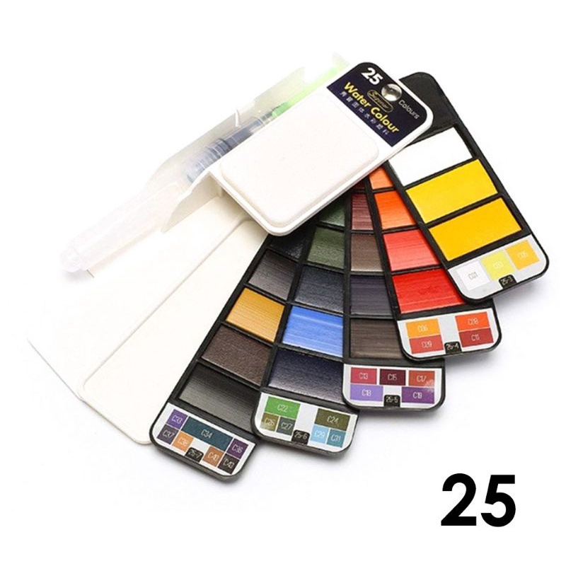 

SUPERIOR FOLDABLE WATERCOLOR PAINT / CAT AIR COMPACT 1 SET 25 COLORS